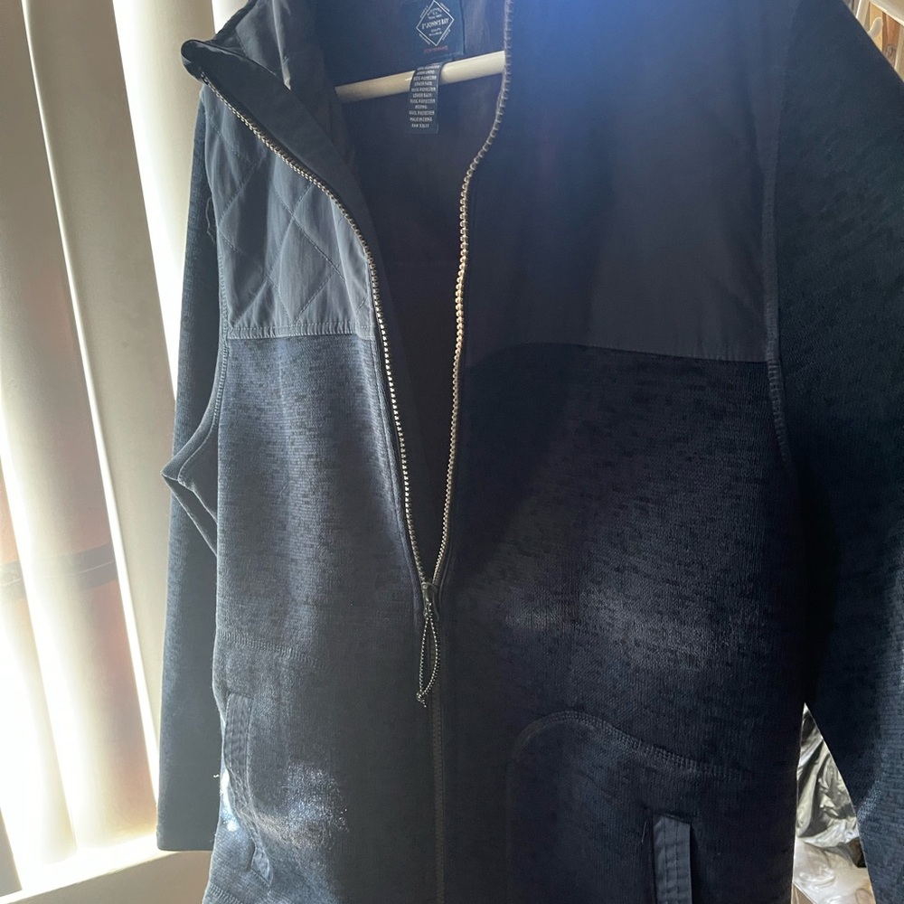 Men's Black Sweater with Zipper